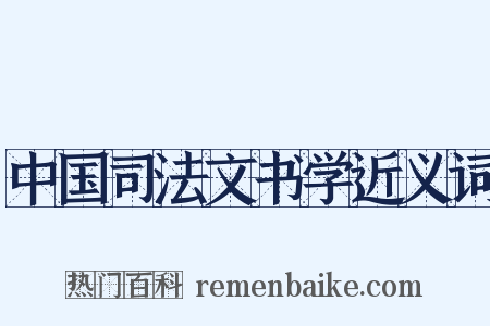 中国司法文书学近义词是什么意思的图片